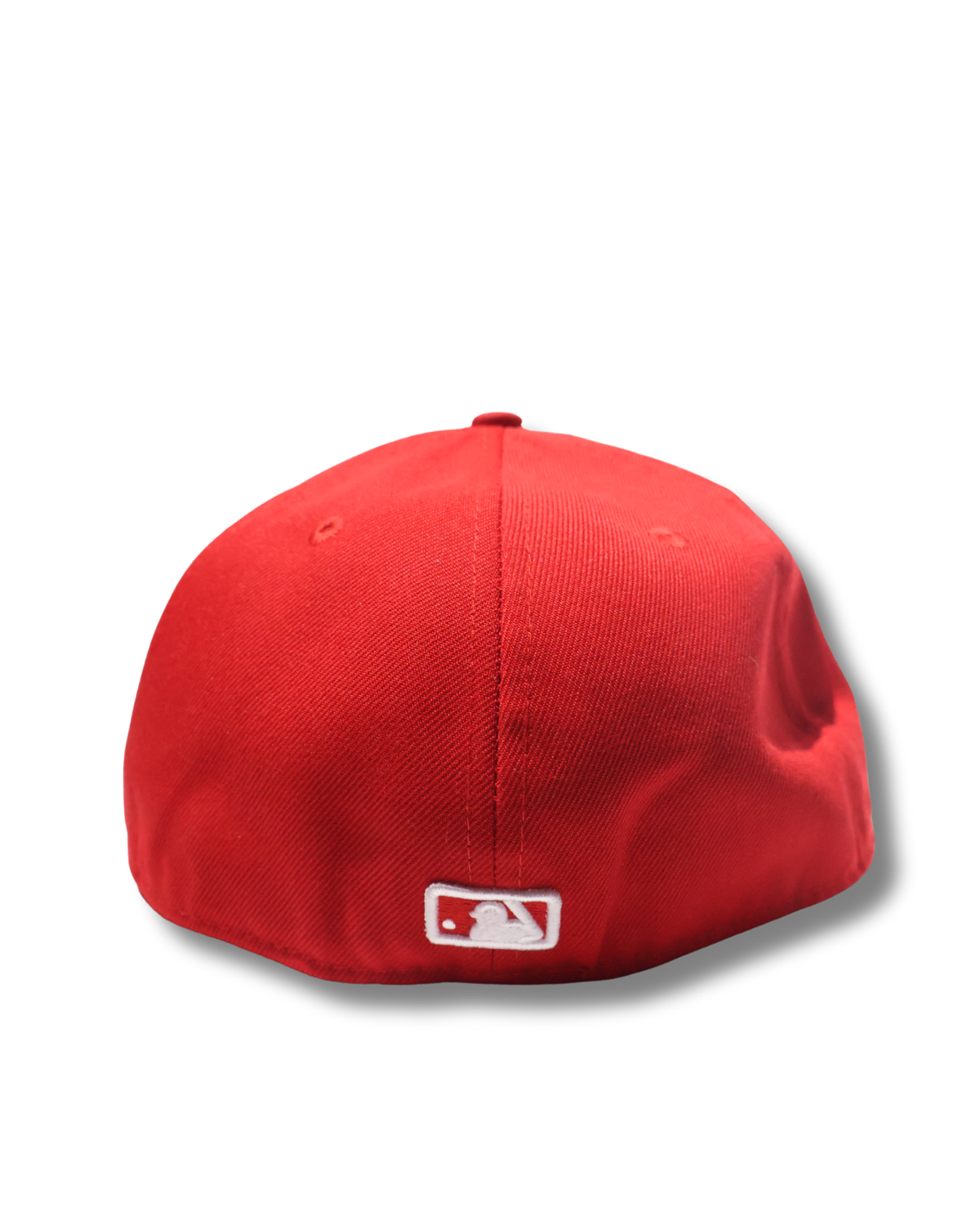 LA PLAIN RED FITTED HAT