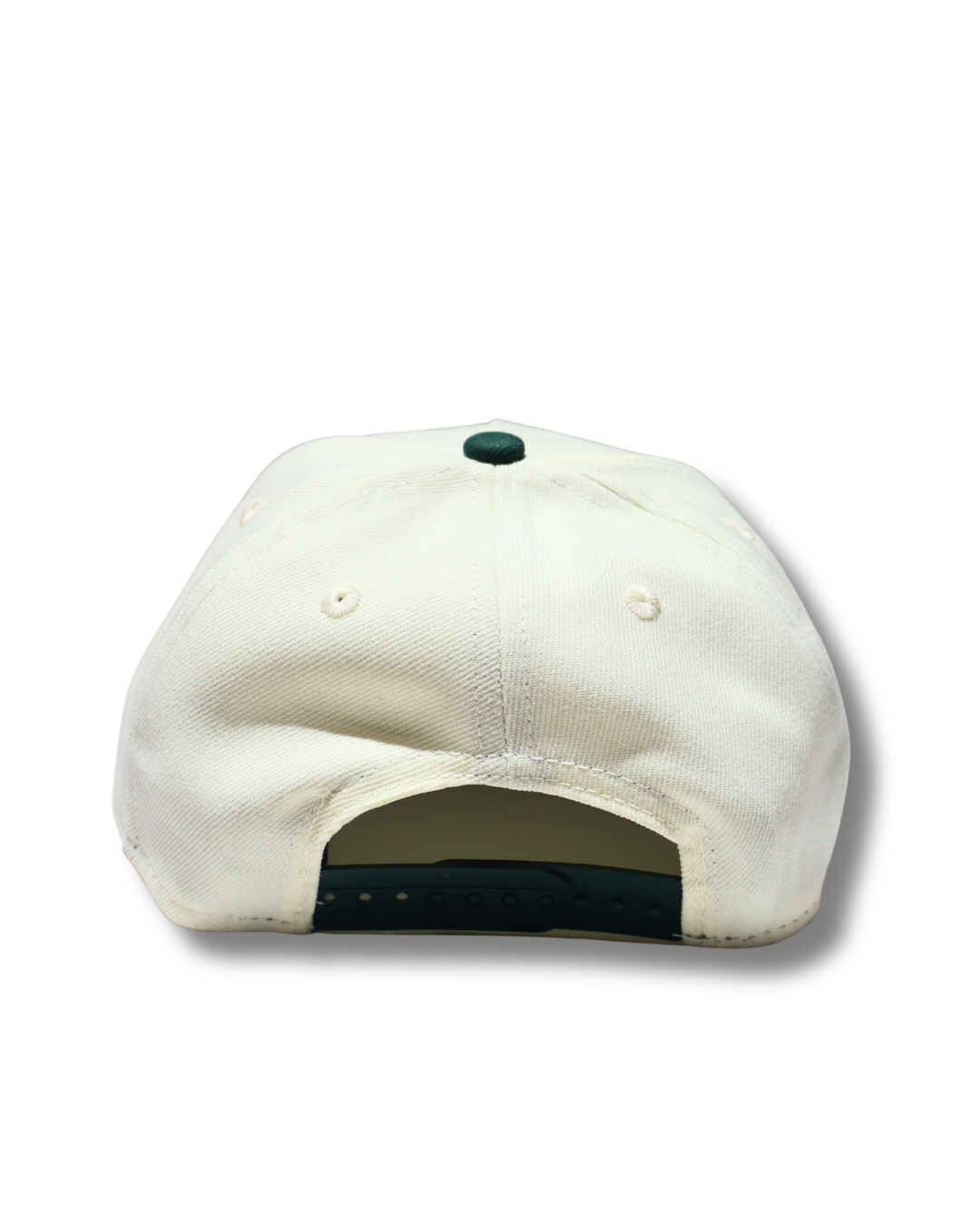 A TWO TONE GREEN A FRAME SNAPBACK