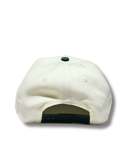 A TWO TONE GREEN A FRAME SNAPBACK