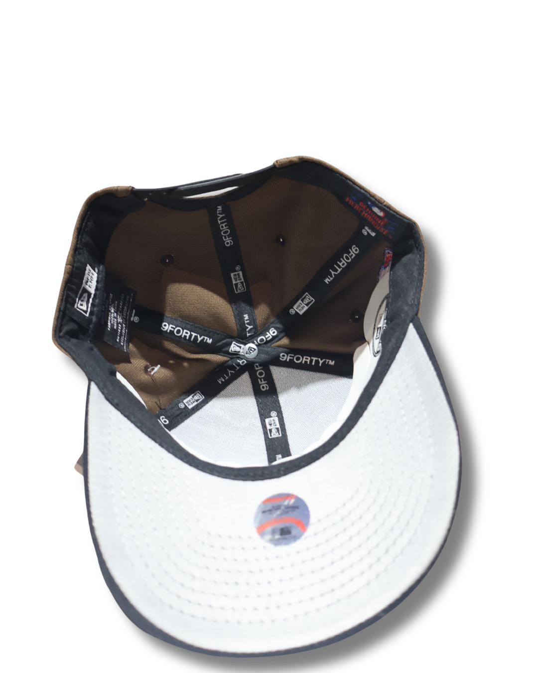 NY TWO TONE BROWN A FRAME SNAPBACK