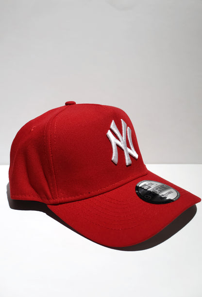 NY A-FRAME RED SNAPBACK