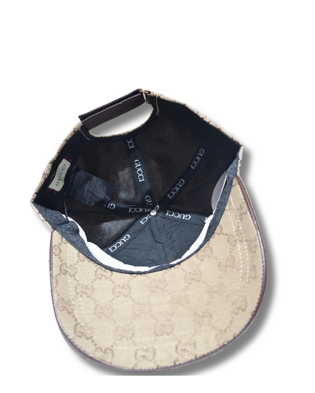 GUCCI MONOGRAM BROWN HAT