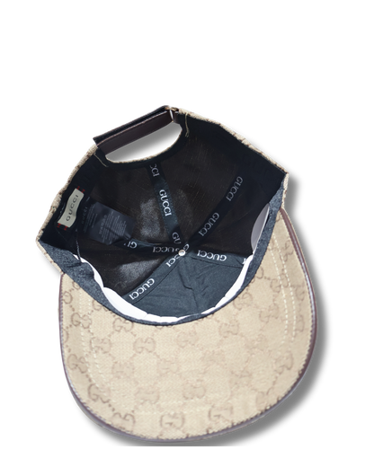 GUCCI MONOGRAM BROWN HAT