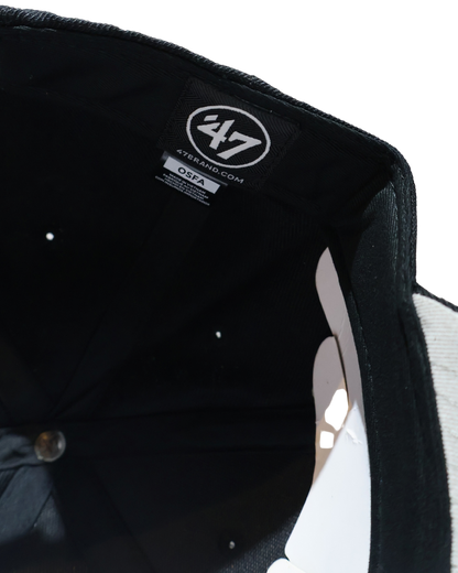NY TRIPLE BLACK STRUCTURED 47 HAT