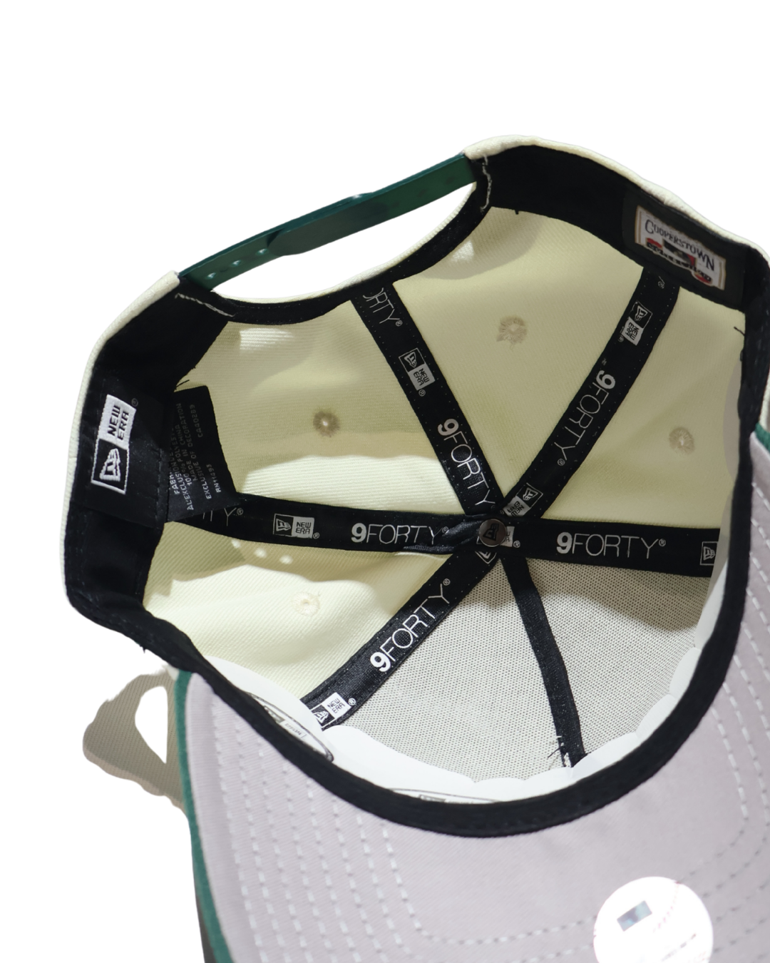 NY TWO TONE GREEN A FRAME SNAPBACK