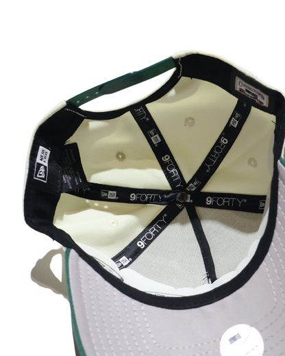 NY TWO TONE GREEN A FRAME SNAPBACK