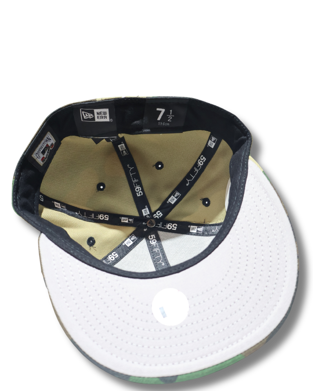 NY SUPREME CAMOU SCRIPT FITTED HAT