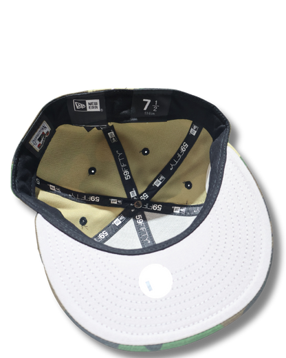 NY SUPREME CAMOU SCRIPT FITTED HAT