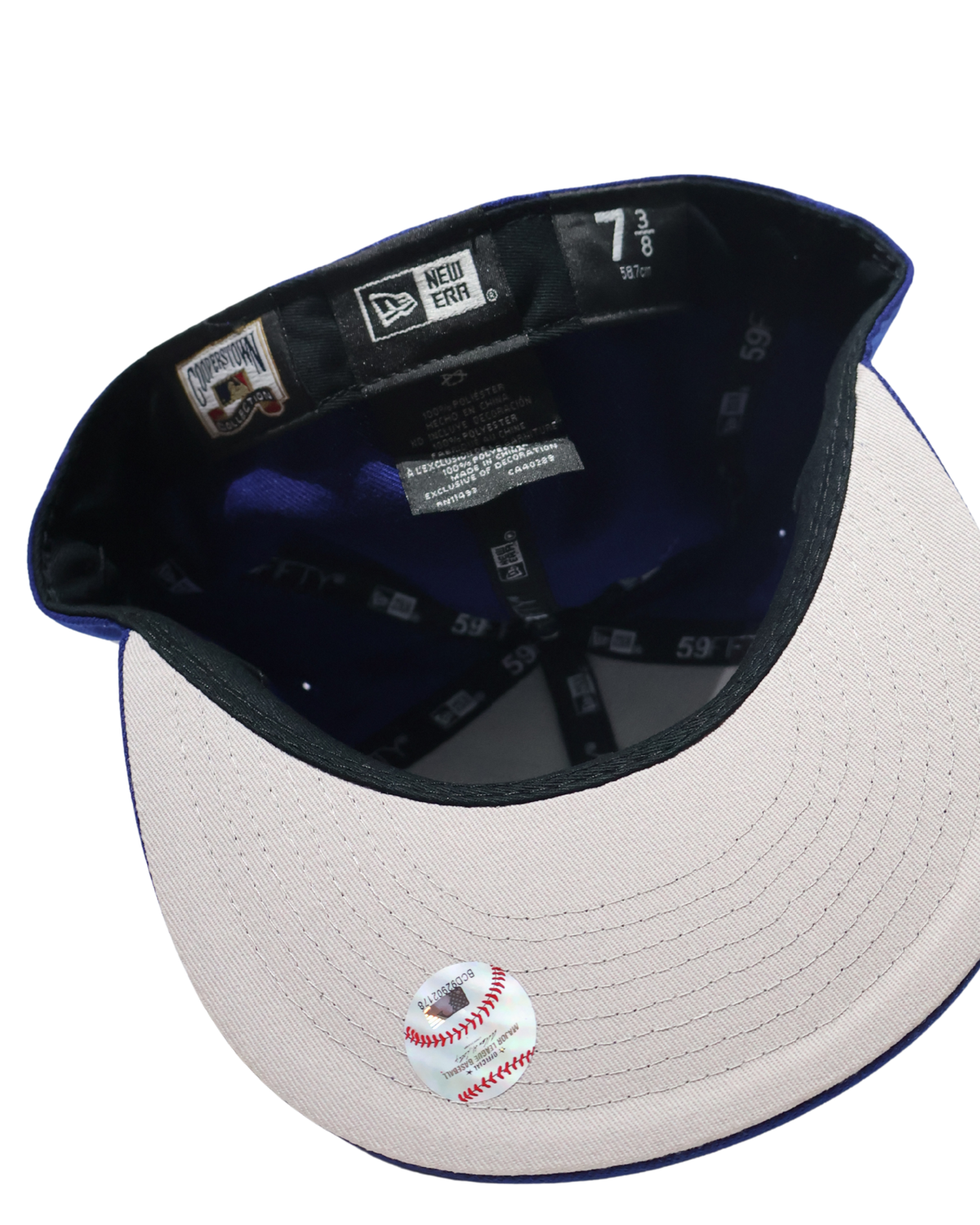 NY PLAIN BLUE FITTED HAT