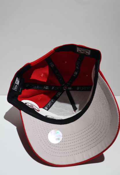 NY A-FRAME RED SNAPBACK