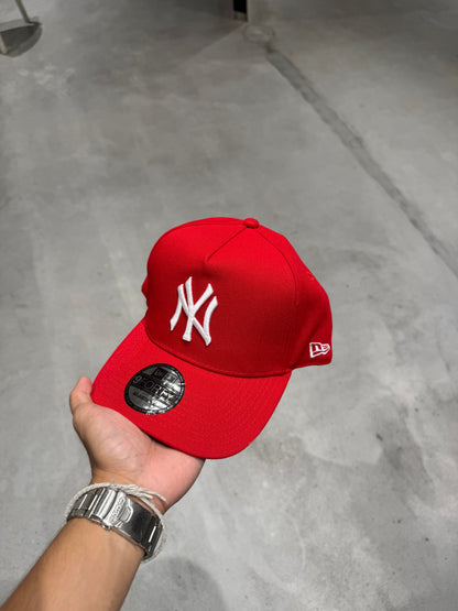 NY RED A FRAME SNAPBACK