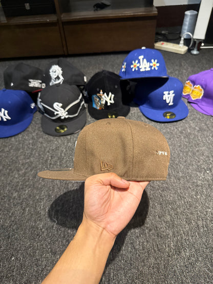 NY BROWN FITTED HAT