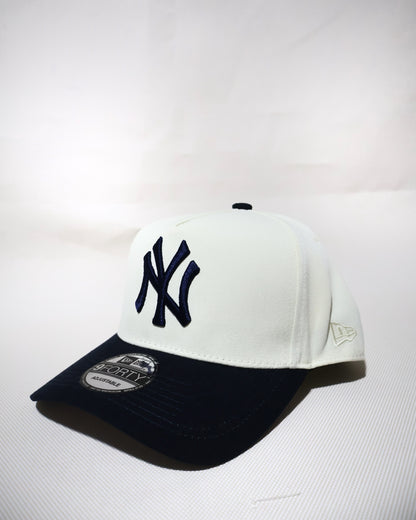 NY TWO TONE CREAM NAVY AFRAME