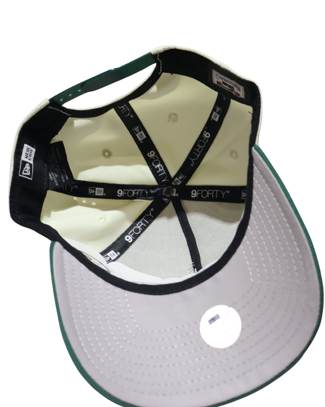 NY TWO TONE GREEN A FRAME SNAPBACK