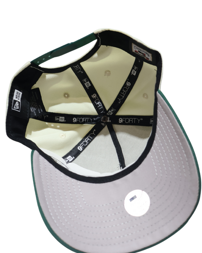 NY TWO TONE GREEN A FRAME SNAPBACK
