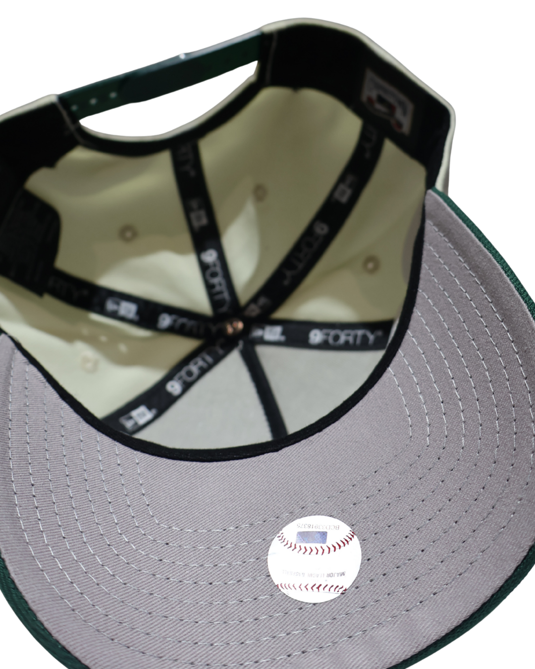 A TWO TONE GREEN A FRAME SNAPBACK