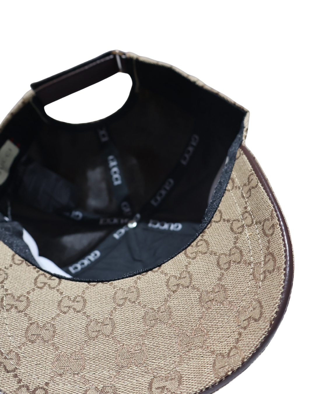 GUCCI MONOGRAM BROWN HAT
