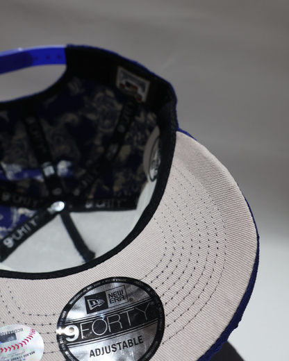 LA BLUE TONAL EMBROIDERY A FRAME SNAPBACK