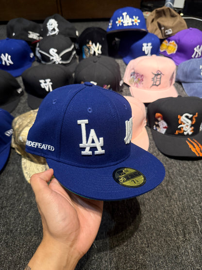 LA UNDEFEATED BLUE FITTED HAT