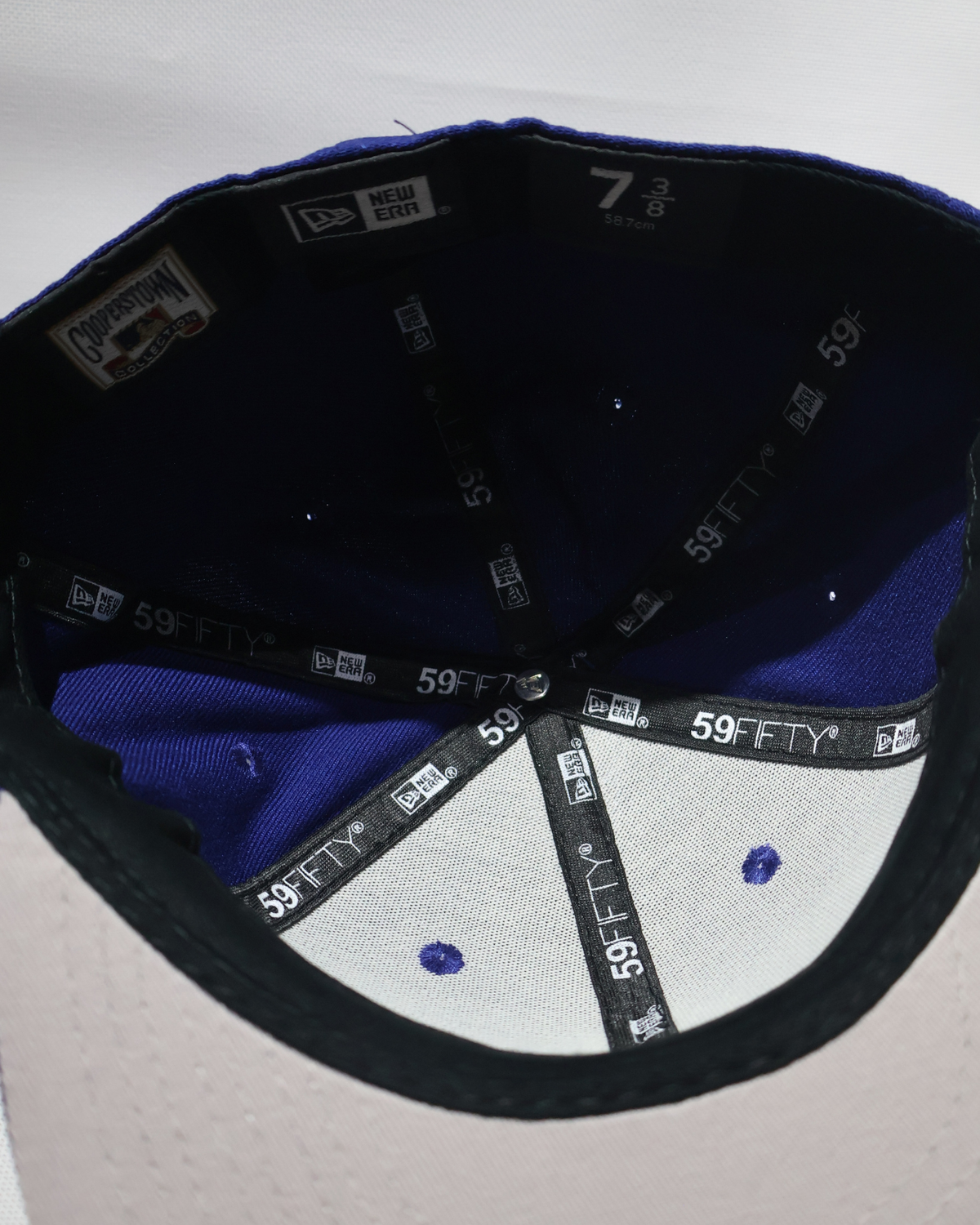 NY PLAIN BLUE FITTED HAT