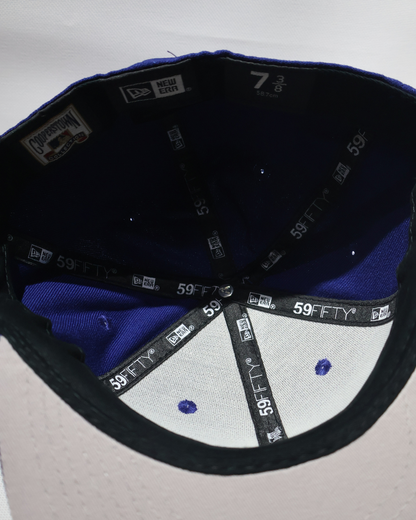 NY PLAIN BLUE FITTED HAT