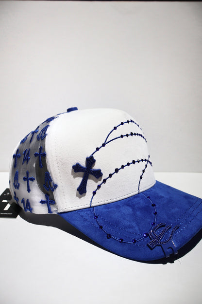 CROSS ICED OUT TWO TONE TRUCKER HAT