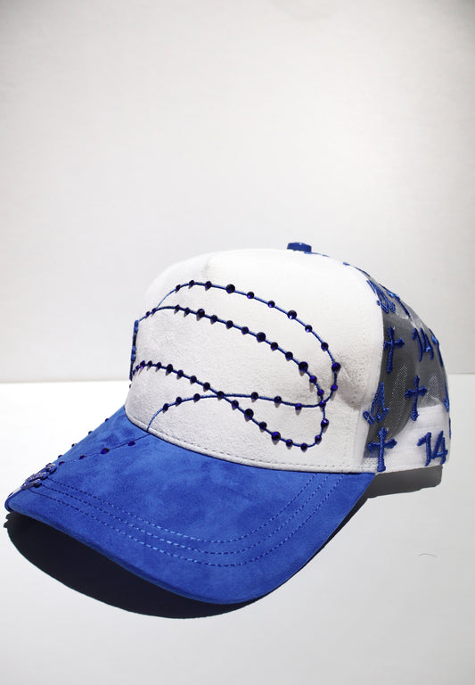 CROSS ICED OUT TWO TONE TRUCKER HAT