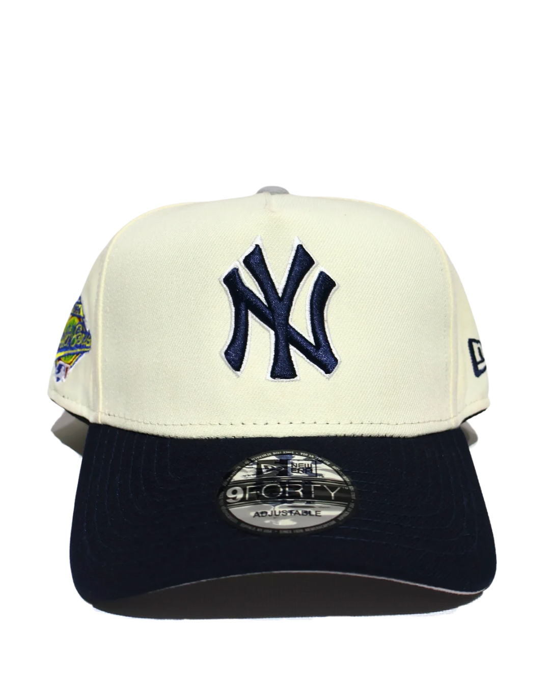 NY TWO TONE CREAM NAVY SNAPBACK