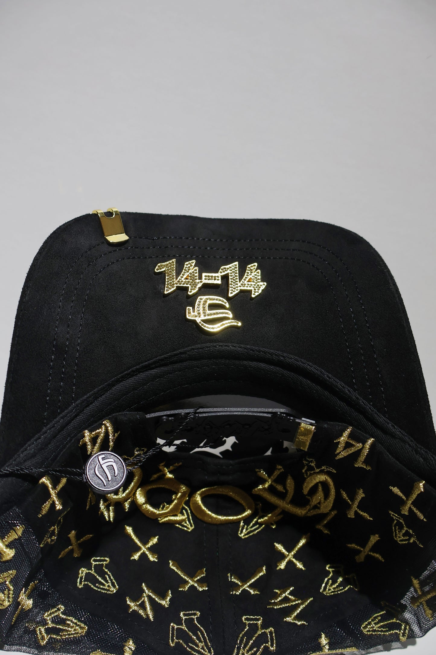 CROSS ICED OUT GOLD TRUCKER HAT