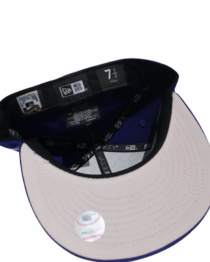 LA PLAIN BLUE FITTED HAT