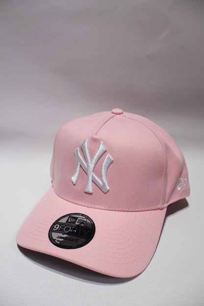 NY LIGHT PINK A FRAME HAT