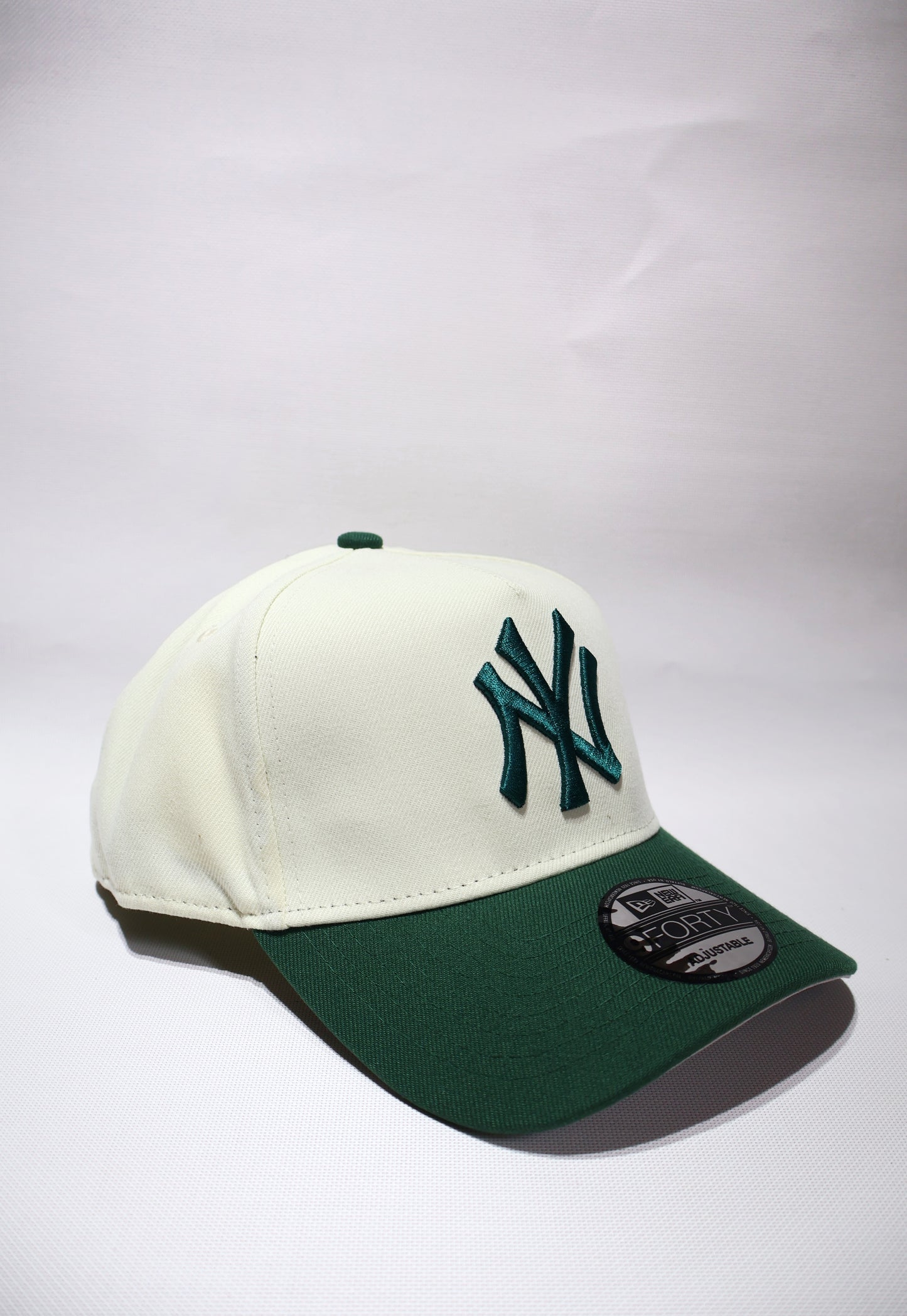 NY GREEN TWO TONE A FRAME HAT