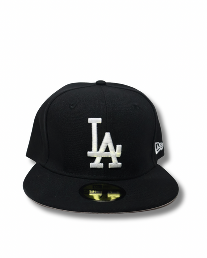 LA PLAIN BLACK FITTED HAT