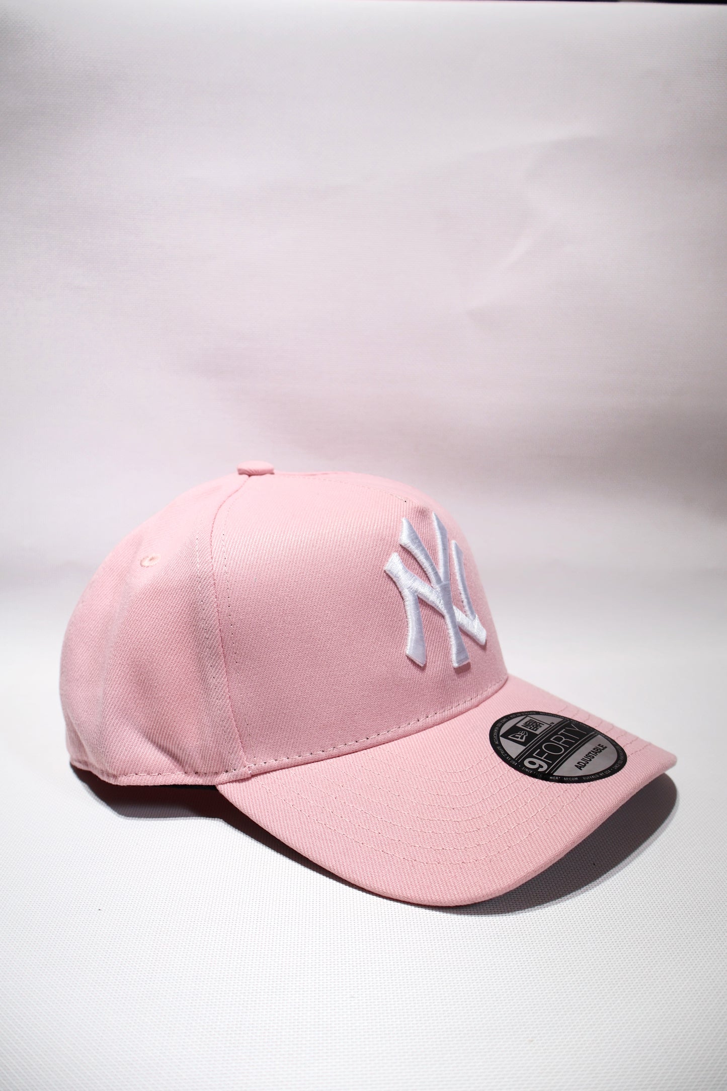 NY LIGHT PINK A FRAME HAT