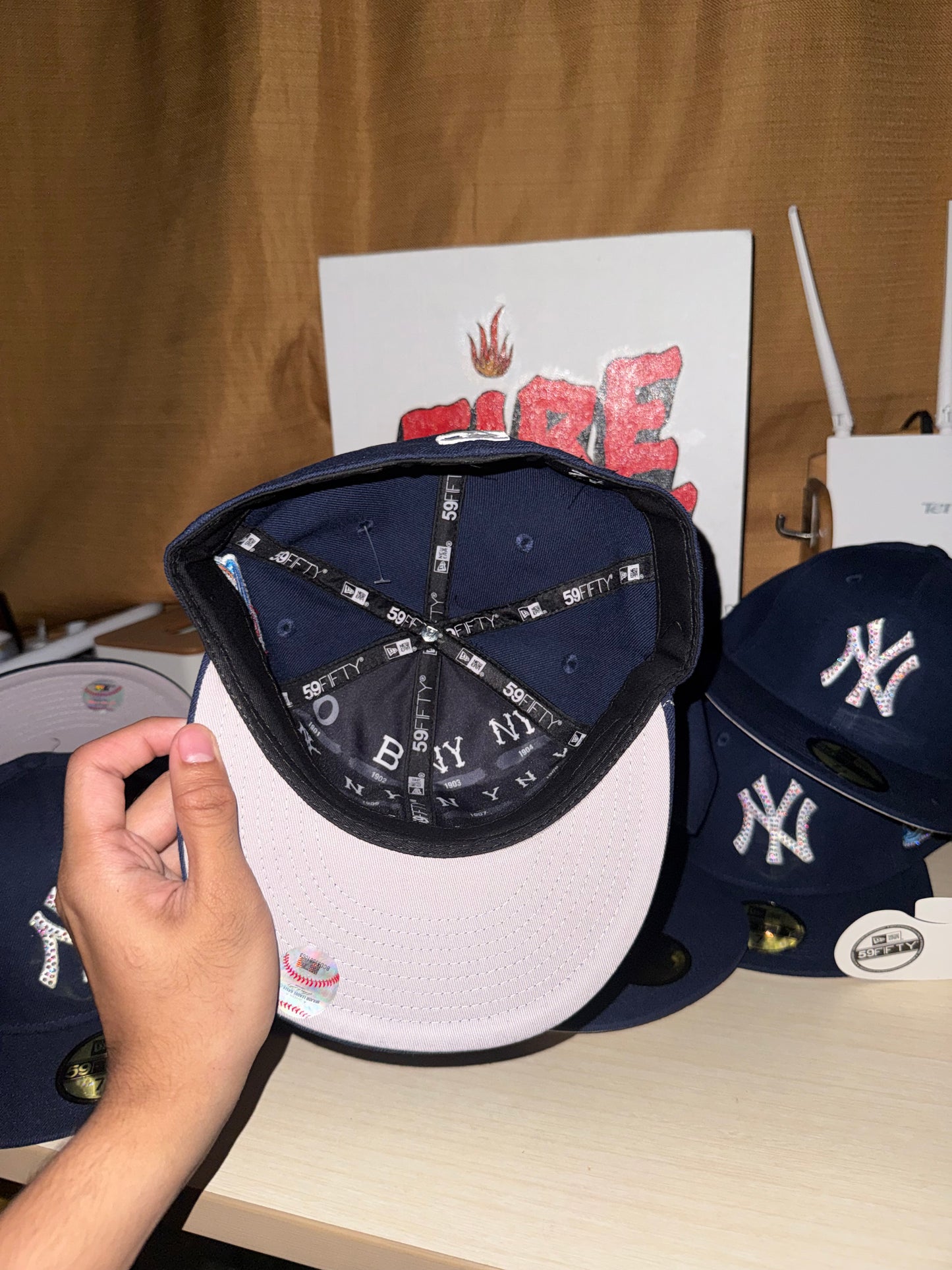 NY NAVY ICED OUT FITTED