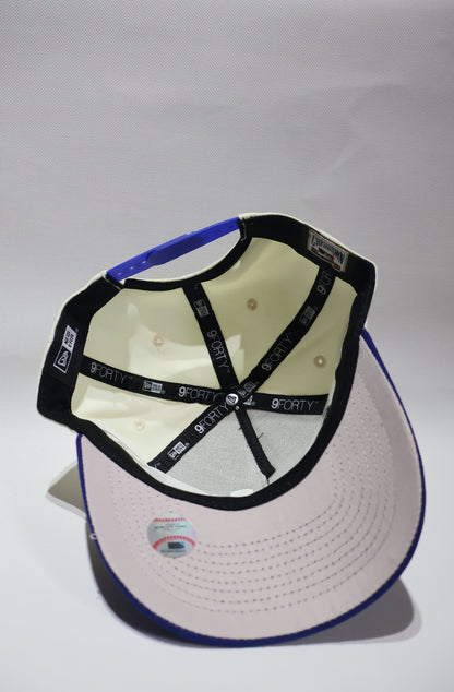 LA TWO TONE BLUE A FRAME HAT