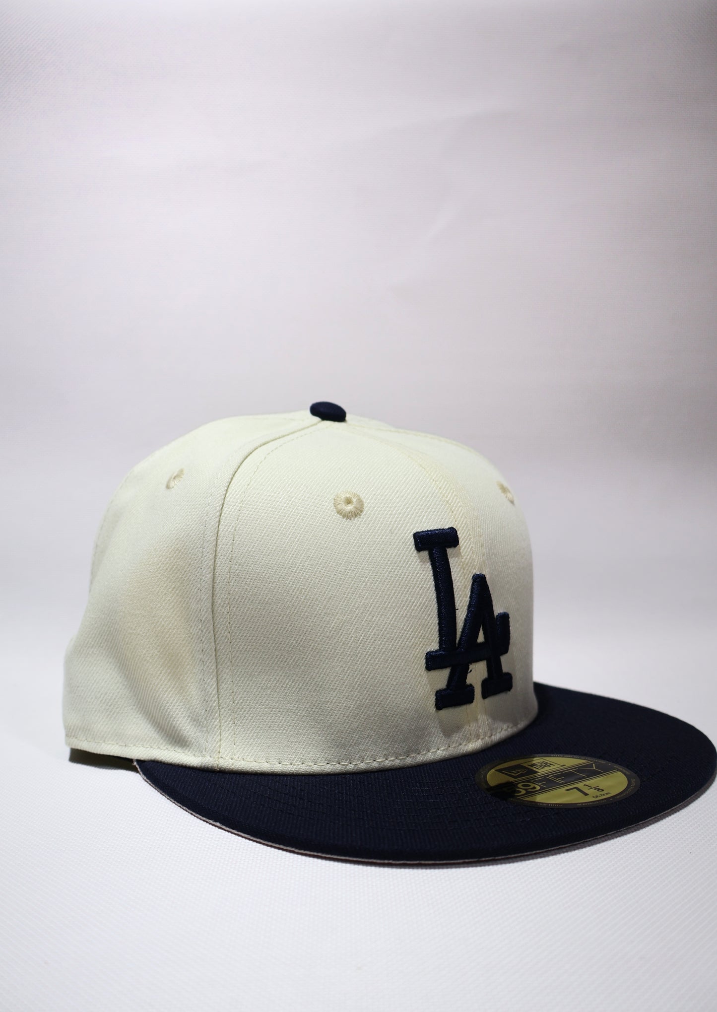 LA TWO TONE NAVY BLUE FITTED HAT
