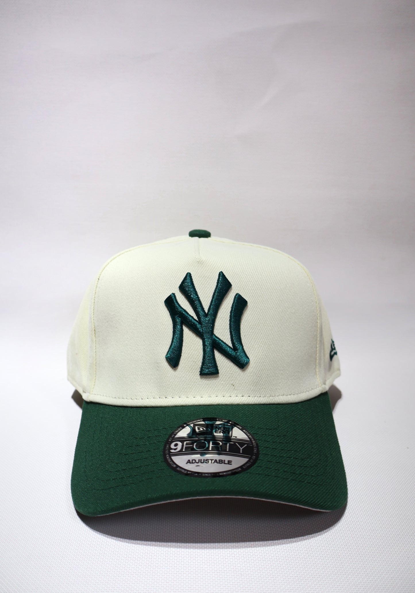 NY GREEN TWO TONE A FRAME HAT