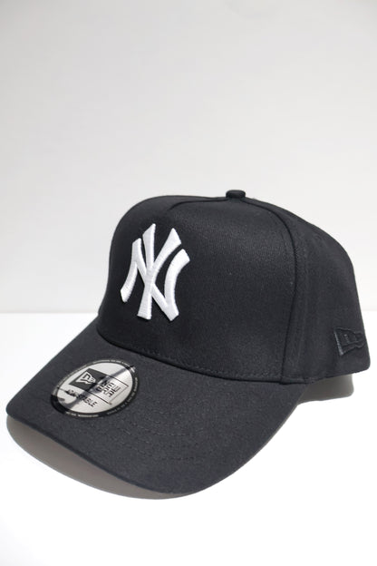 NY PLAIN BLACK A-FRAME SNAPBACK