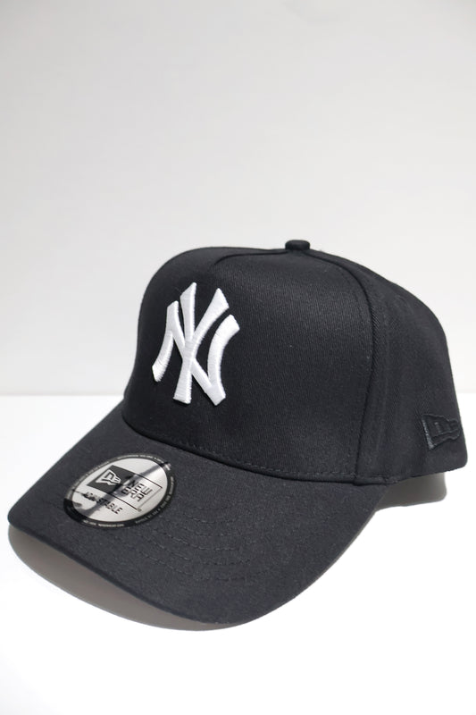 NY PLAIN BLACK A-FRAME SNAPBACK