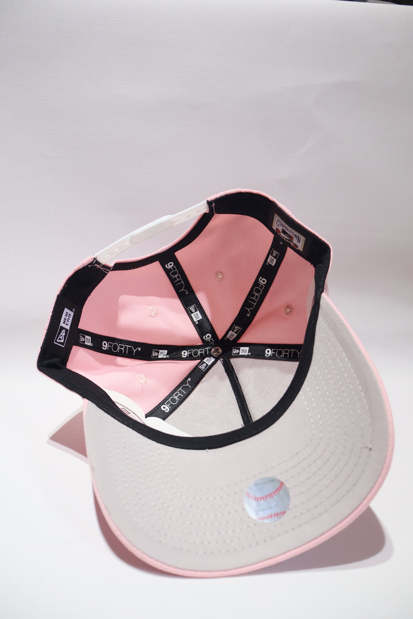 NY LIGHT PINK A FRAME HAT