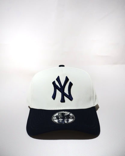 NY TWO TONE CREAM NAVY AFRAME
