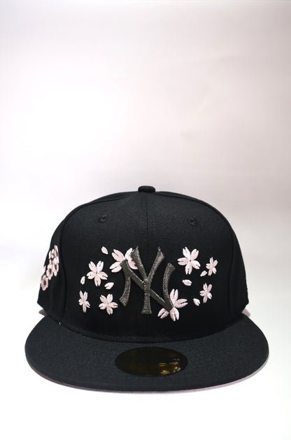 NY SAKURA FLORAL FITTED HAT
