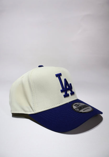 LA TWO TONE BLUE A FRAME HAT