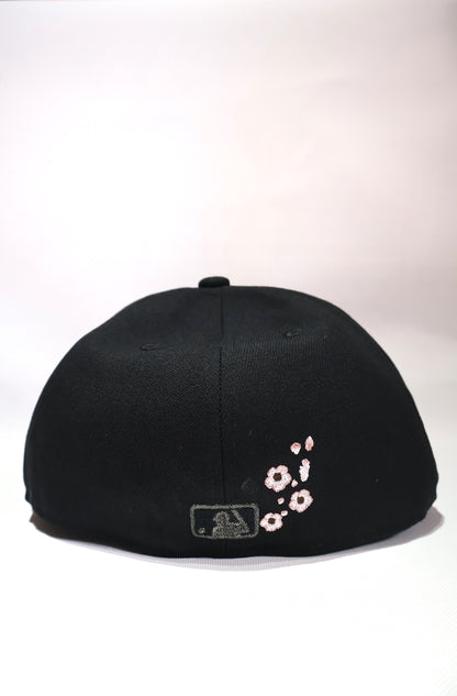 NY SAKURA FLORAL FITTED HAT