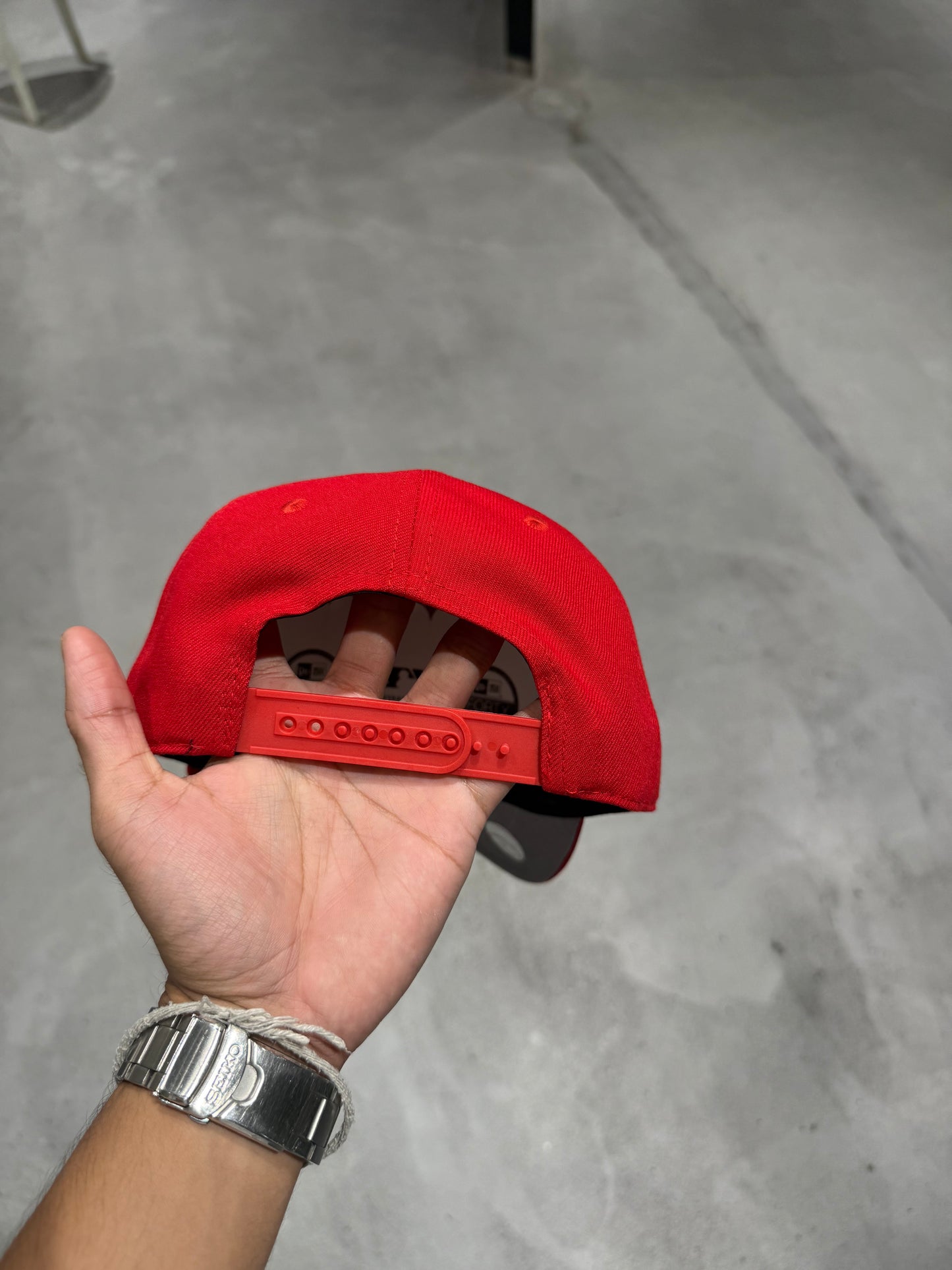 NY RED A FRAME SNAPBACK