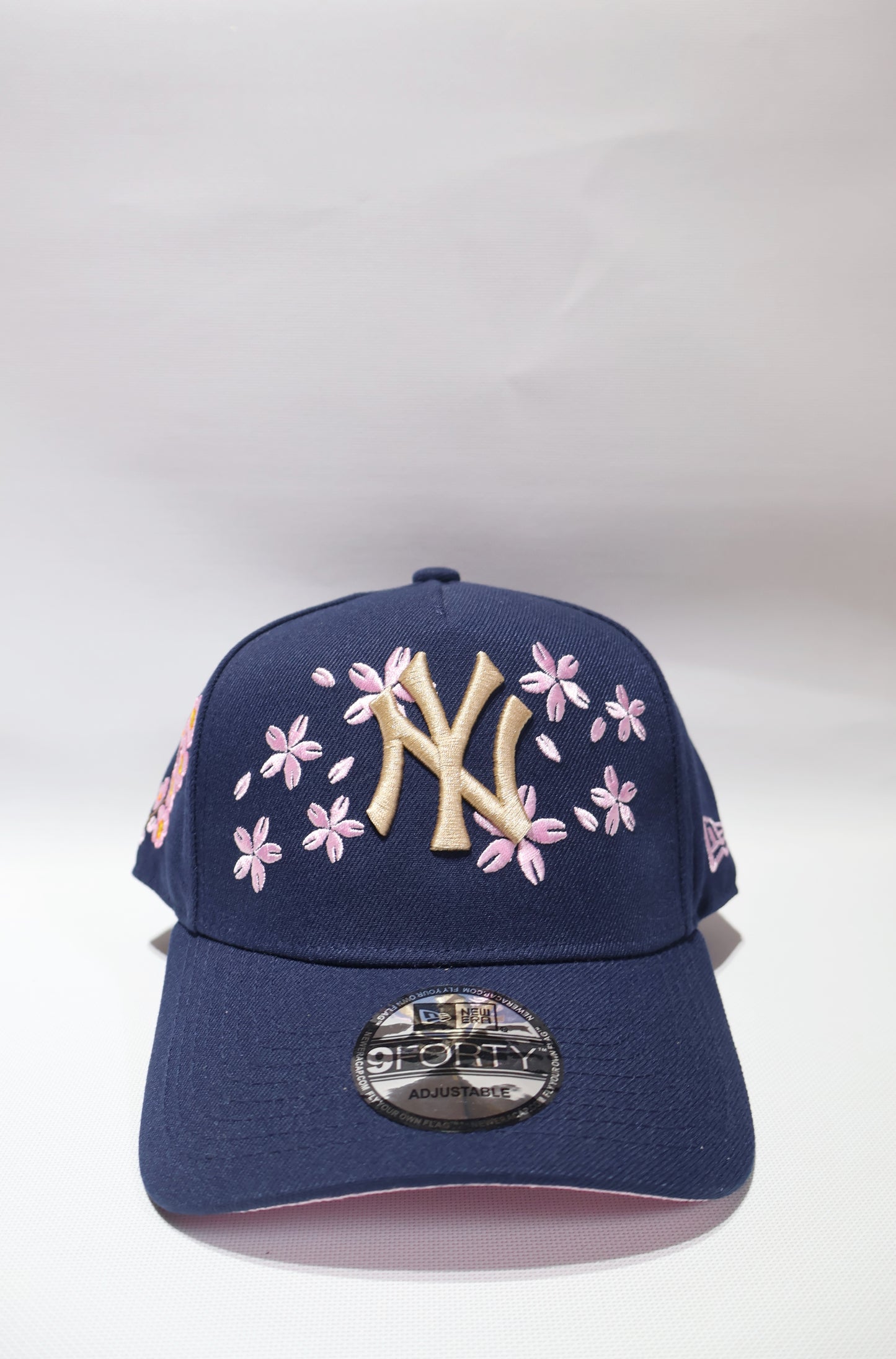 NY FLORAL NAVY A FRAME HAT