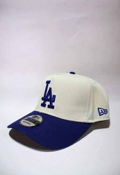 LA TWO TONE BLUE A FRAME HAT