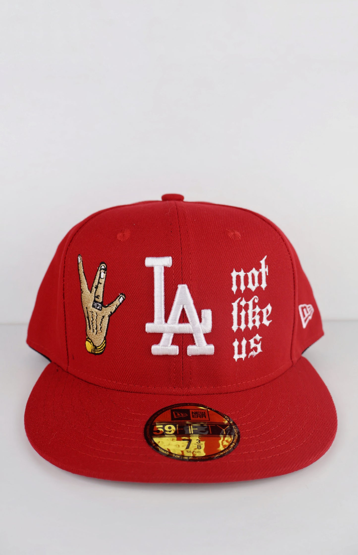 NOT LIKE US RED FITTED HAT