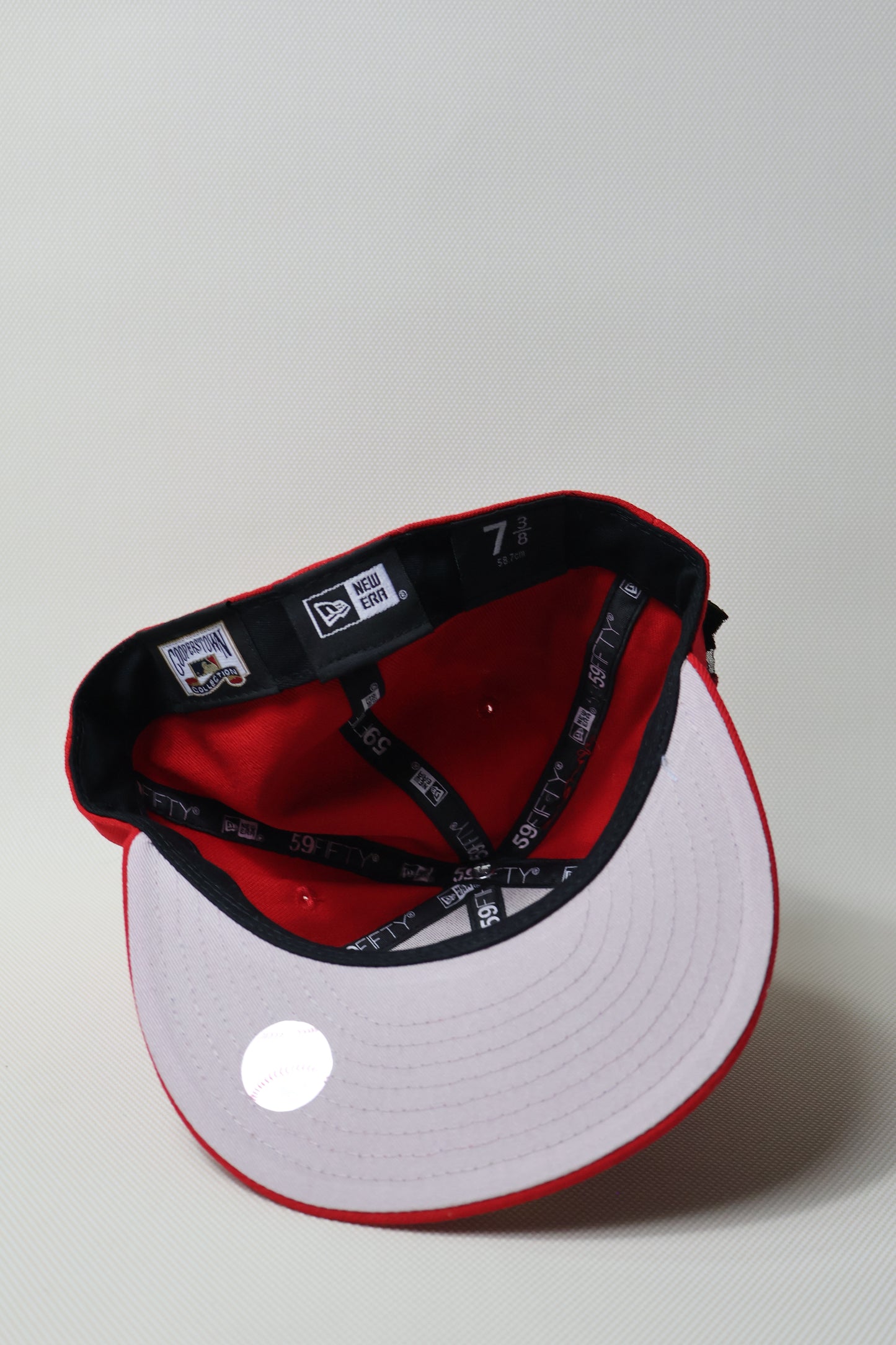 LA FLORAL ROSE RED FITTED HAT